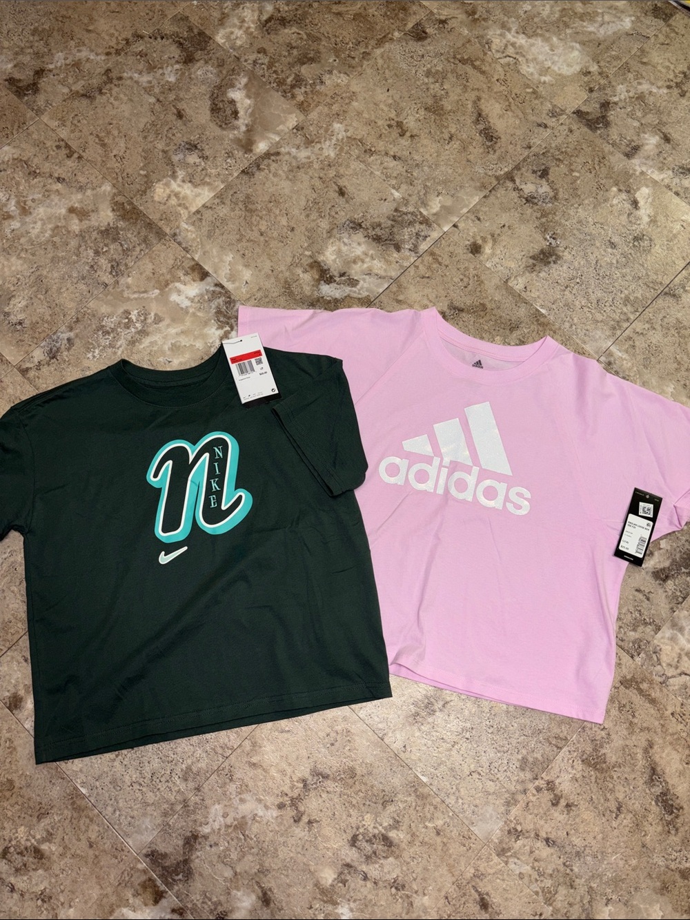NWT- Girl’s Nike & Adidas T-Shirt bundle (size 14)